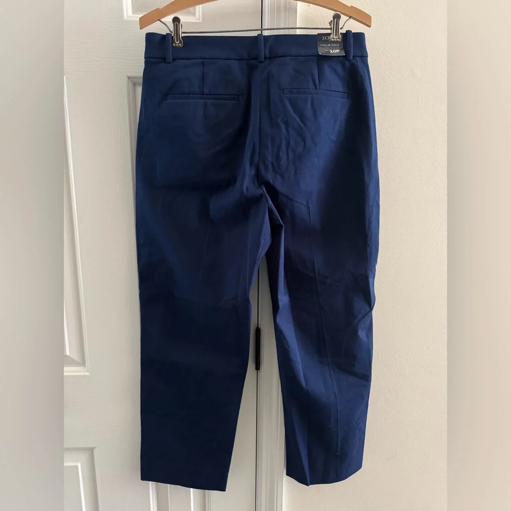 J. Crew Kallie Women's‎ Straight Leg Navy Pants NWT 10P